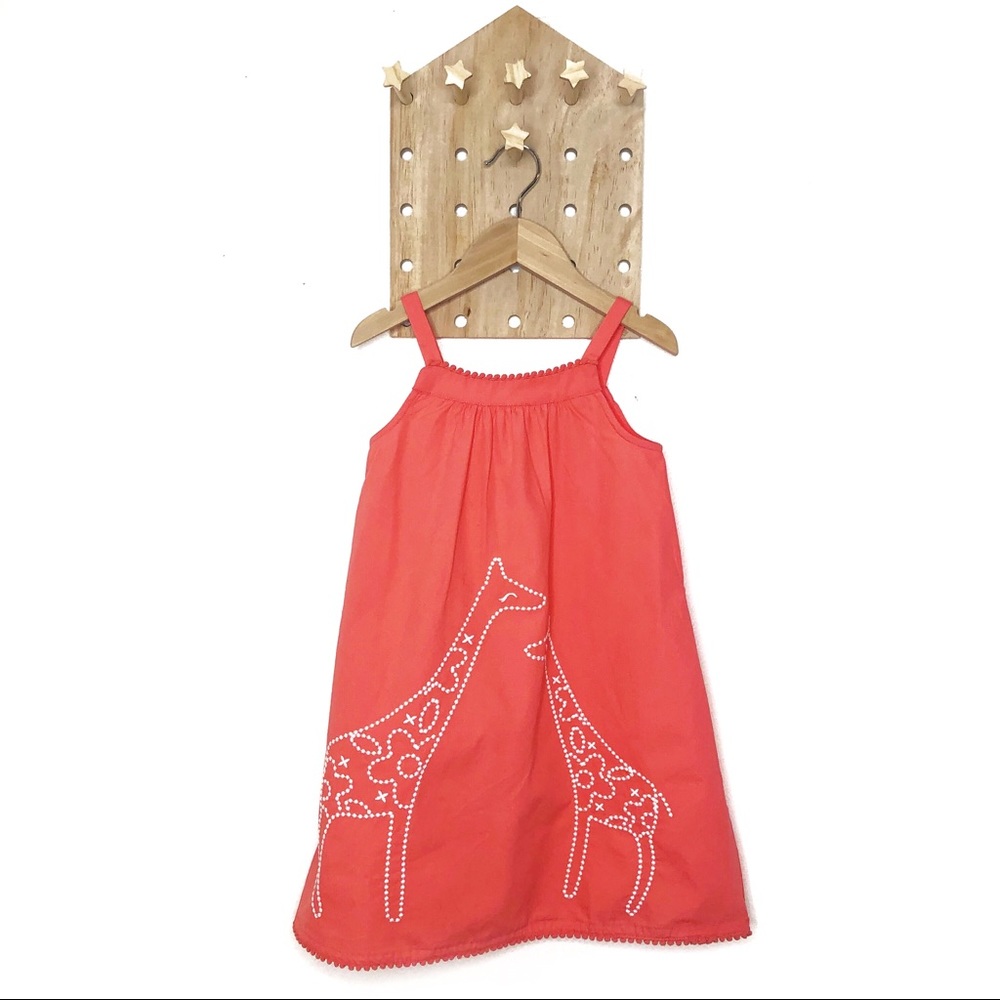 GYMBOREE CORAL DRESS WITH EMBROIDERY